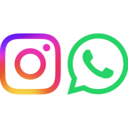 Logos der Marken Instagram & WhatsApp